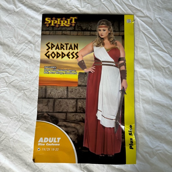 Spirit Halloween Spartan Goddess Greek‎ Cosplay Costume Womens Size M 8-12 - Picture 5 of 9